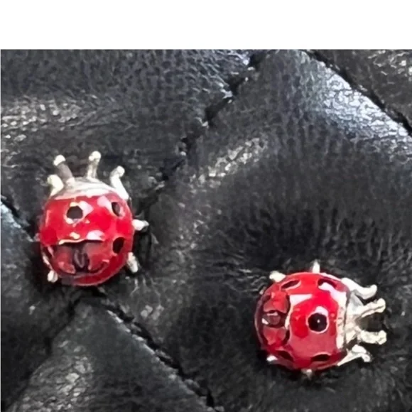 Chanel Lady bug black quilted lambskin 2010 Medium Flap bag with Serial sticker - Picture 6 of 13